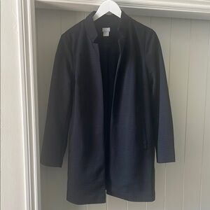Chicos Black Open Front Jacket